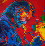 Chet Baker painted by Mark Goodman
