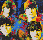 Painting of the Beatles, Ringo, John Lennon, Paul McCartney and George Harrison